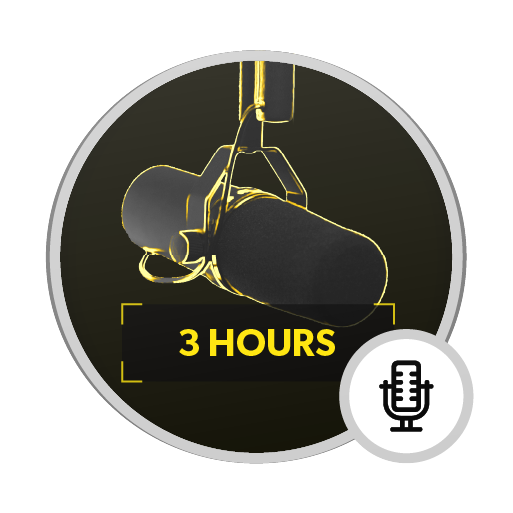 badge 3 hours Podcaster Squatter