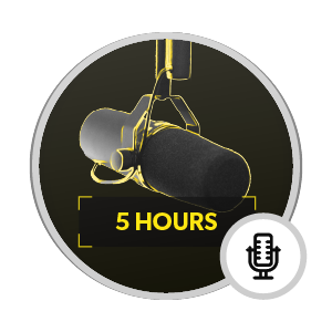 badge 5 hours Podcaster Squatter